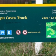 Waipu Museum/Online Shop/Photo Waipu Caves Track Sign