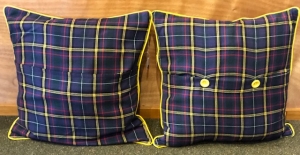 Waipu Scottish Migration Museum/Online Shop/Waipu Tartan Cushion Cover Yellow Trim