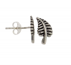 Waipu Scottish Migration Museum/Online Shop/Fern sterling silver stud earrings