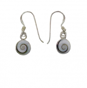 Waipu Scottish Migration Museum/Online Shop/Koru catseye sterling silver earrings